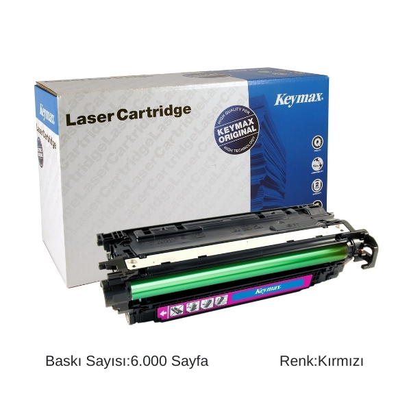 KEYMAX HP CE403A (507A) Kırmızı Toner